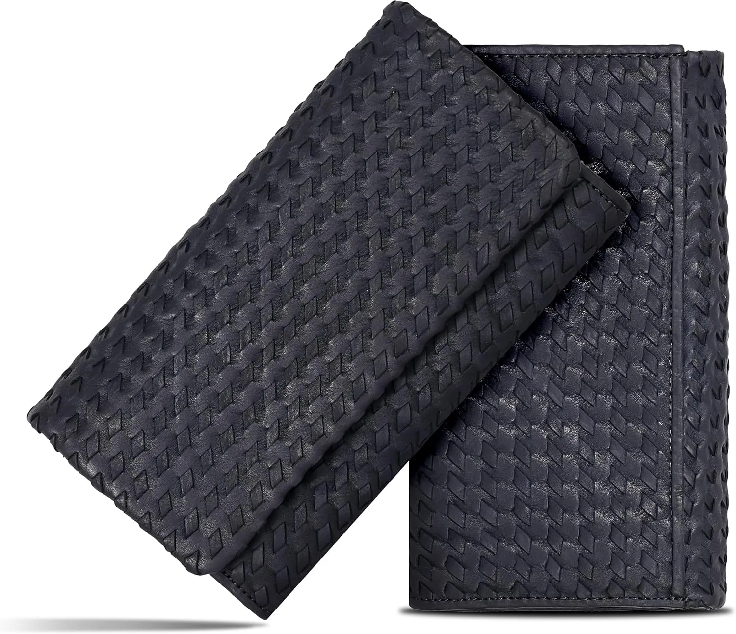 Real Leather Women Wallet Leather with RFID Blocking -Trifold Card Holder Designer Ladies Clutch with ID Window Wallets
