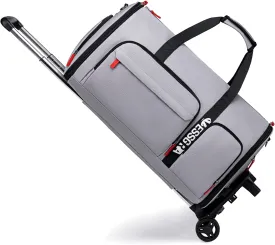 Rolling Garment Bags for Travel, Garment Bag with Wheels, Convertible Garment Duffel bag, Carry On Garment Bag with Shoe Compartment, Rolling Duffel Bag with Detachable Trolley System-Grey