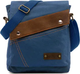 Sechunk Canvas Shoulder Bags Crossbody Bags Messenger Bags Purse Daypack for Men Women
