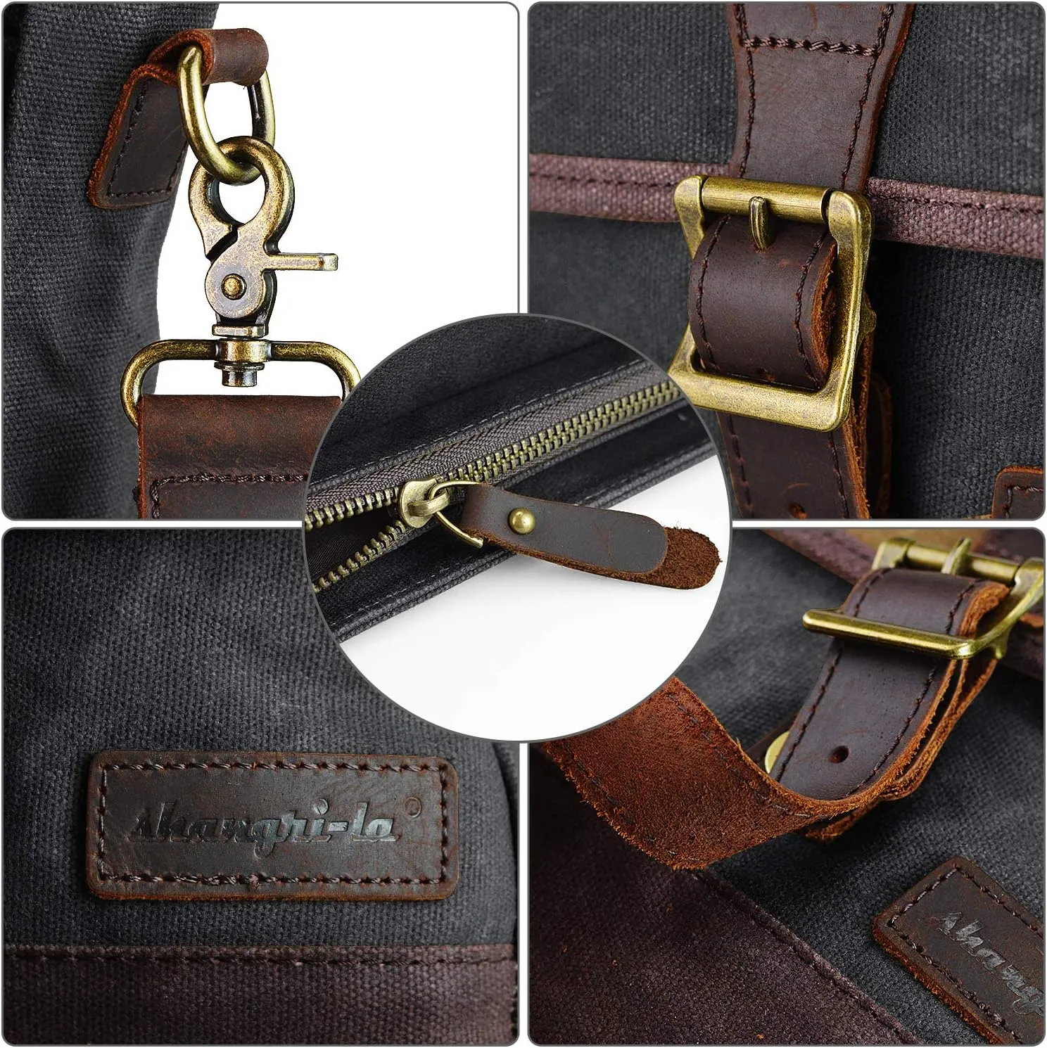 SHANGRI-LA Messenger Bag for Men and Women Canvas Purse Crossbody Shoulder Bag Casual Sling Pack