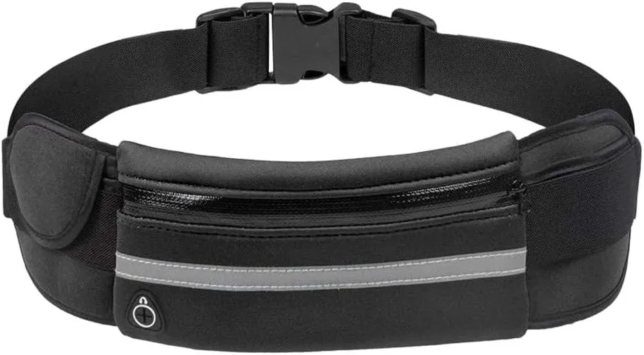 Slim Running Belt, Waterproof Fanny Packs for Women,Phone Holder for Running,Reflective Waist Bag for Women,Runners Belt Pouch,Money Belt,Waist Pack Bag for Workout Travel Camping Running