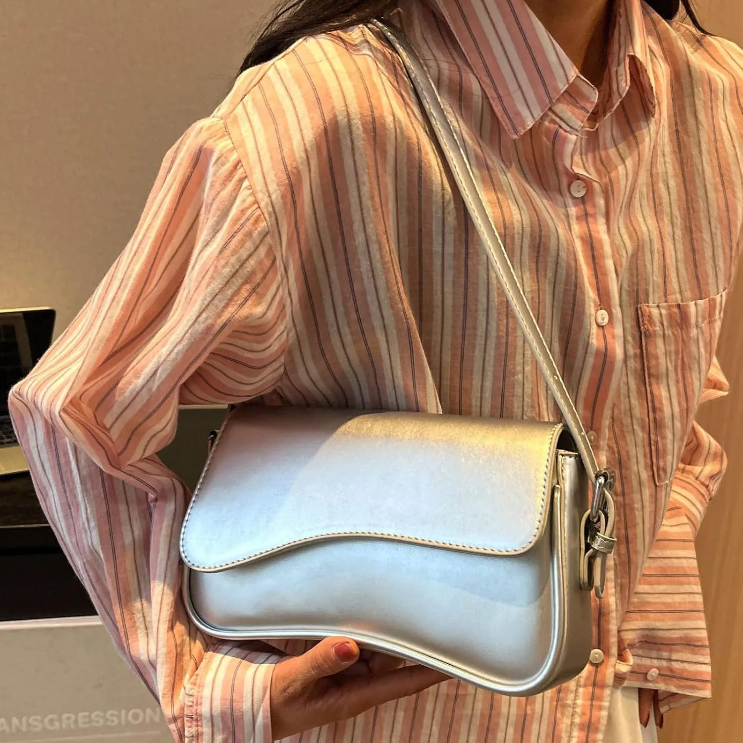 Small Shoulder Bags for Women,Crossbody Purses,Retro Vegan Leather Tote Handbag, Clutch Hobo Purse with Zipper