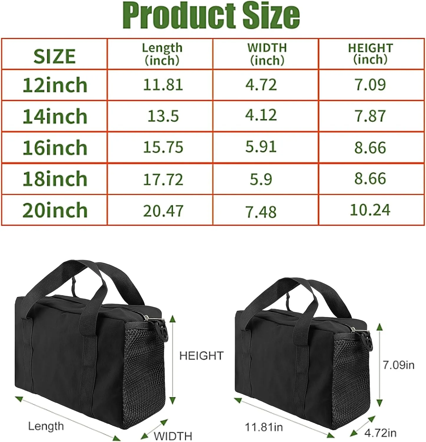 Small Tool Bag,Large Capacity Tool Bags for Men,Tool Organizer Bag,It Has Shoulder Straps And Side Pockets Canvas Tool Storage Bags for Storage Handbag for Screwdrivers,Wrench,Pliers (Black, 12 Inch)