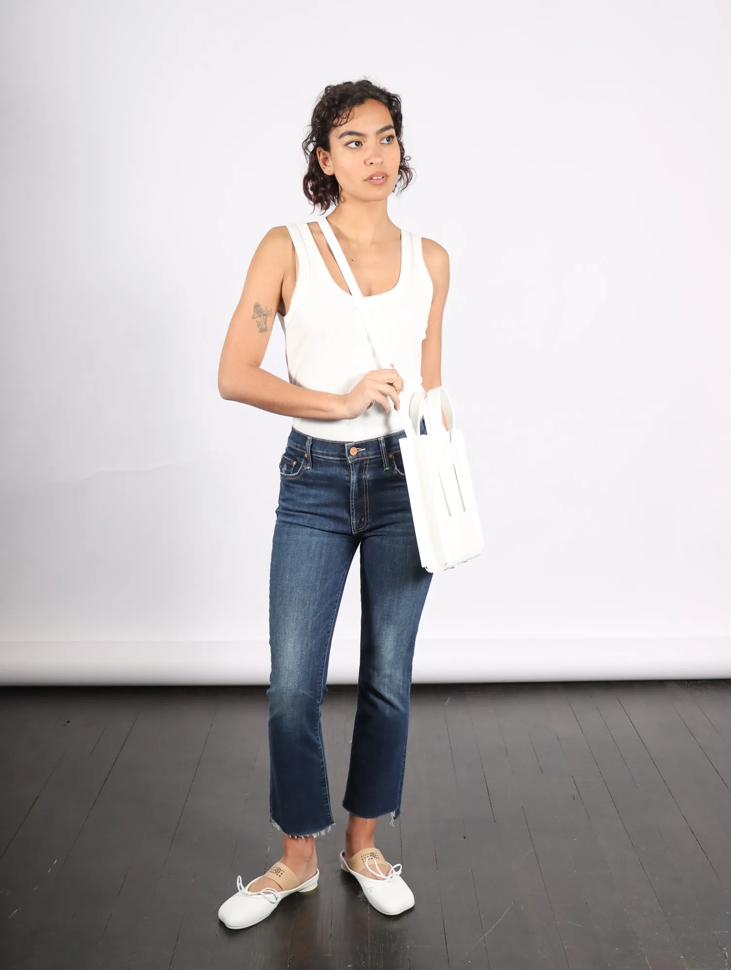Small Tote in White by Arrhe Studio