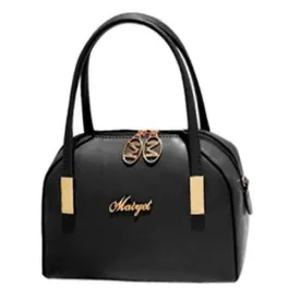Stylish Letter and Metal Design Tote Bag For Women - Black
