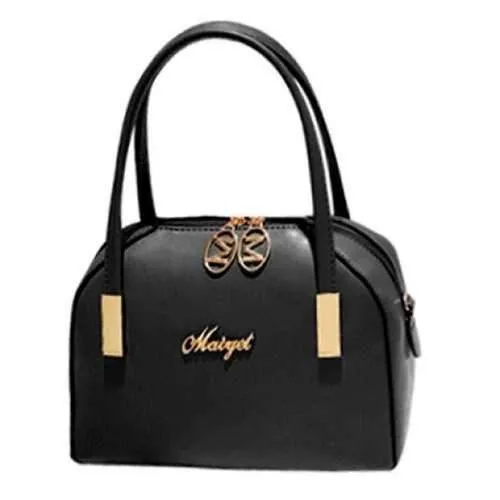 Stylish Letter and Metal Design Tote Bag For Women - Black