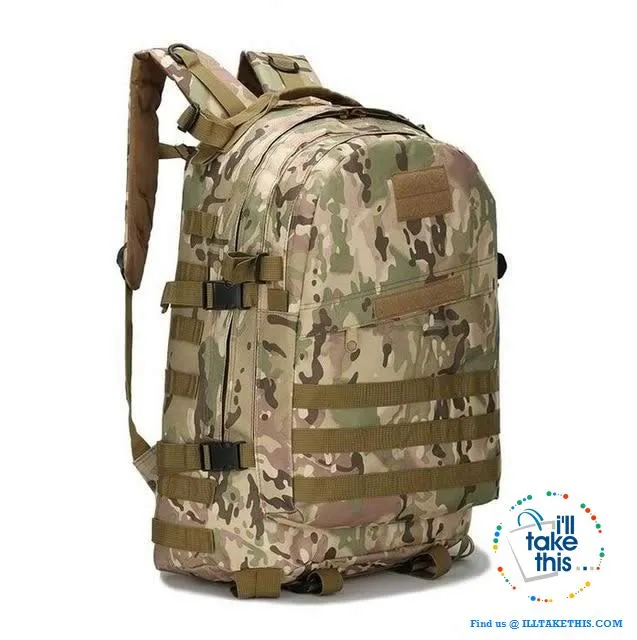 Tactical Camouflage Backpack HUGE 55L for Outdoor Sport, Climbing Mountaineering Backpack
