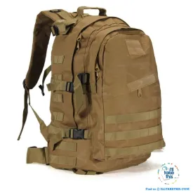 Tactical Camouflage Backpack HUGE 55L for Outdoor Sport, Climbing Mountaineering Backpack