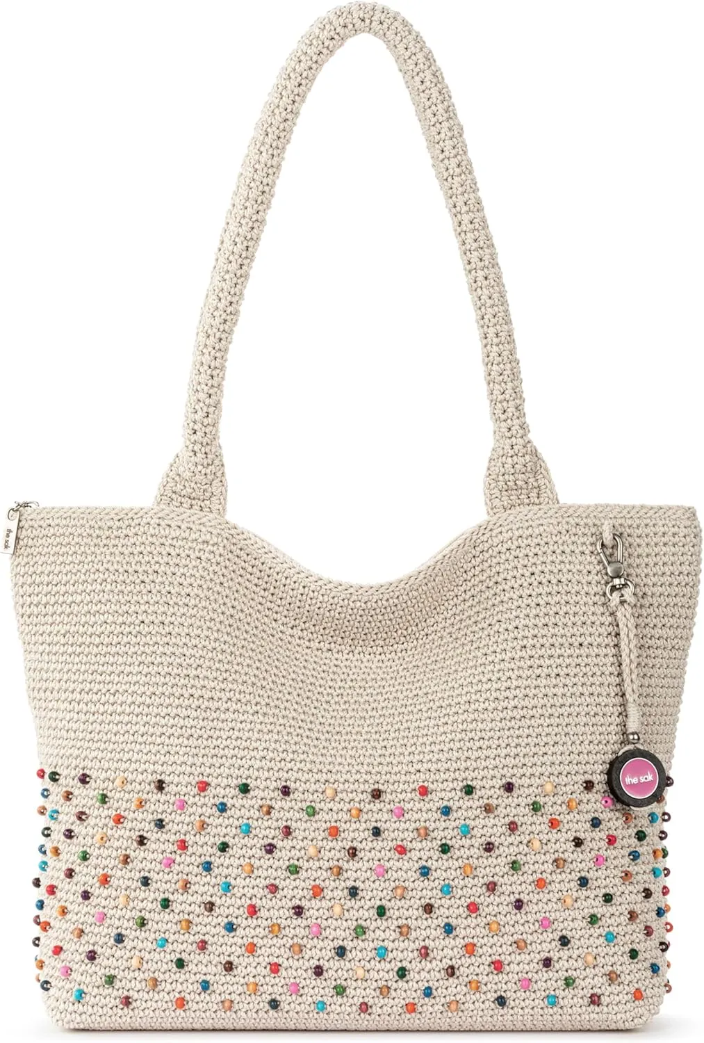 The Sak Crafted Classics Tote Bag - Hand Crochet Women's Purse For Everyday, Travel, Beach Bag - Carryall Shoulder Bag Straps