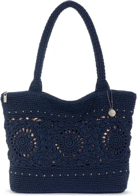 The Sak Crafted Classics Tote Bag - Hand Crochet Women's Purse For Everyday, Travel, Beach Bag - Carryall Shoulder Bag Straps
