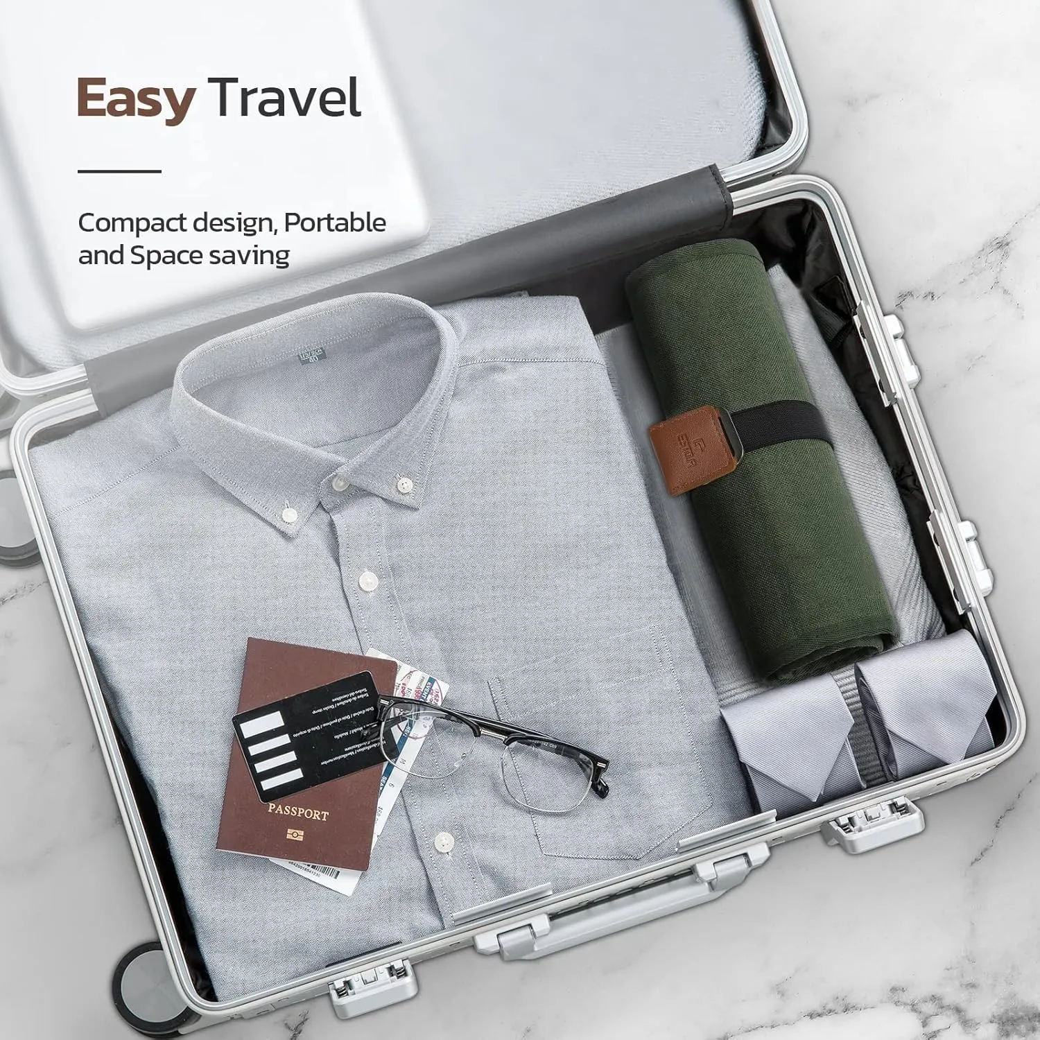 Toiletry Bag for Men, Travel Essentials Travel Toiletry Bag, Water-Resistant Compact Bathroom Roll Organizer for Hygiene, Shaving kit, Gifts for men