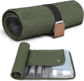 Toiletry Bag for Men, Travel Essentials Travel Toiletry Bag, Water-Resistant Compact Bathroom Roll Organizer for Hygiene, Shaving kit, Gifts for men