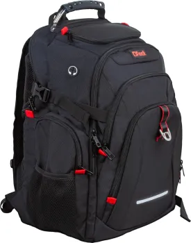 Travel Laptop Backpack 17.3" Computer Backpack Water-Repellent College Daypack Business Backpack with Large RFID Pockets & USB Port safety reflective strip for Men Women