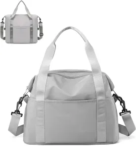 Travel Tote Bag Weekend Bag Sports Gym Yoga Bag Travel Tote Bags for Women with Trolley Sleeve Nylon Tote Purse