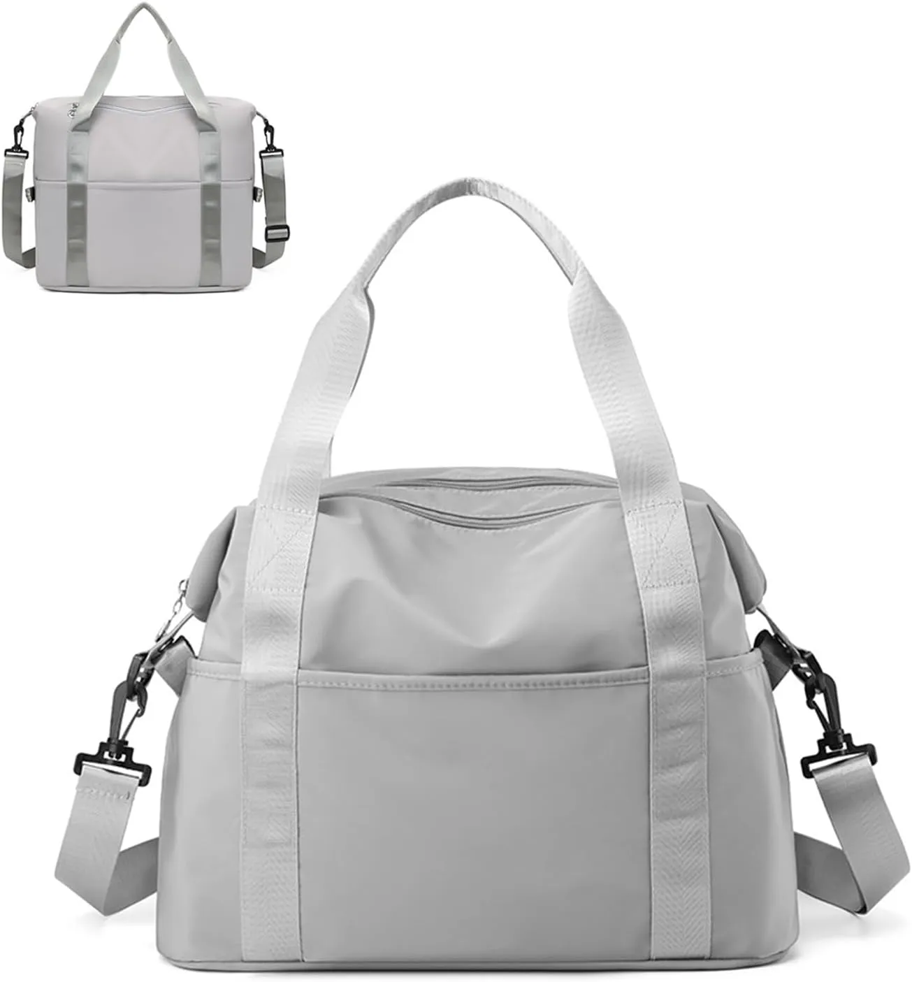 Travel Tote Bag Weekend Bag Sports Gym Yoga Bag Travel Tote Bags for Women with Trolley Sleeve Nylon Tote Purse