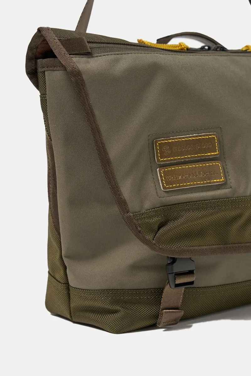 Universal Works x Master-Piece Courier Bag (Olive Recycled Tech Canvas)
