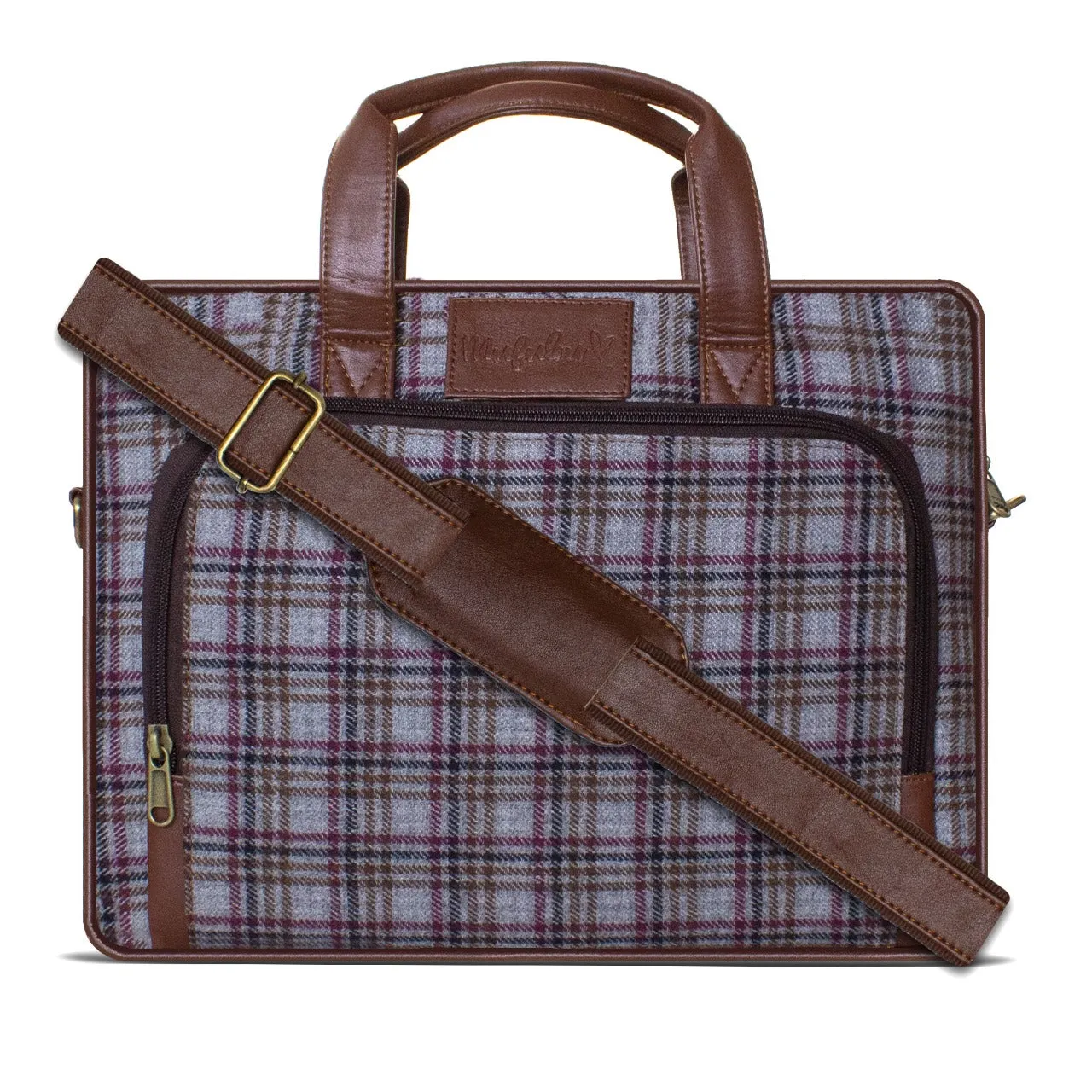 Vegan & Tweed Pro Laptop Sling Bag Dark Grey