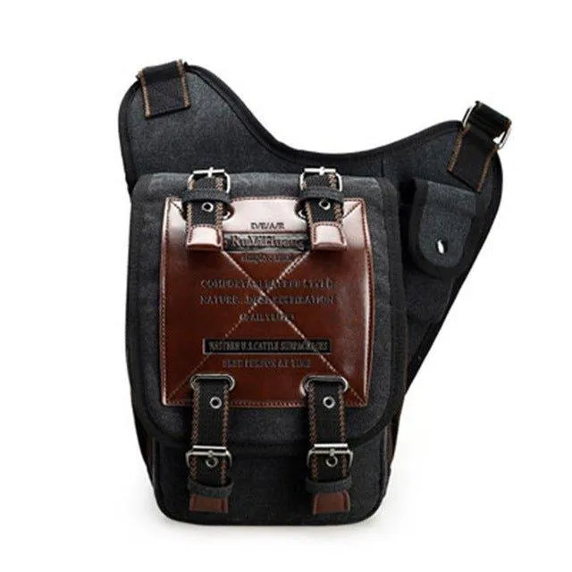 Vintage Canvas Shoulder Molle Messenger Bag