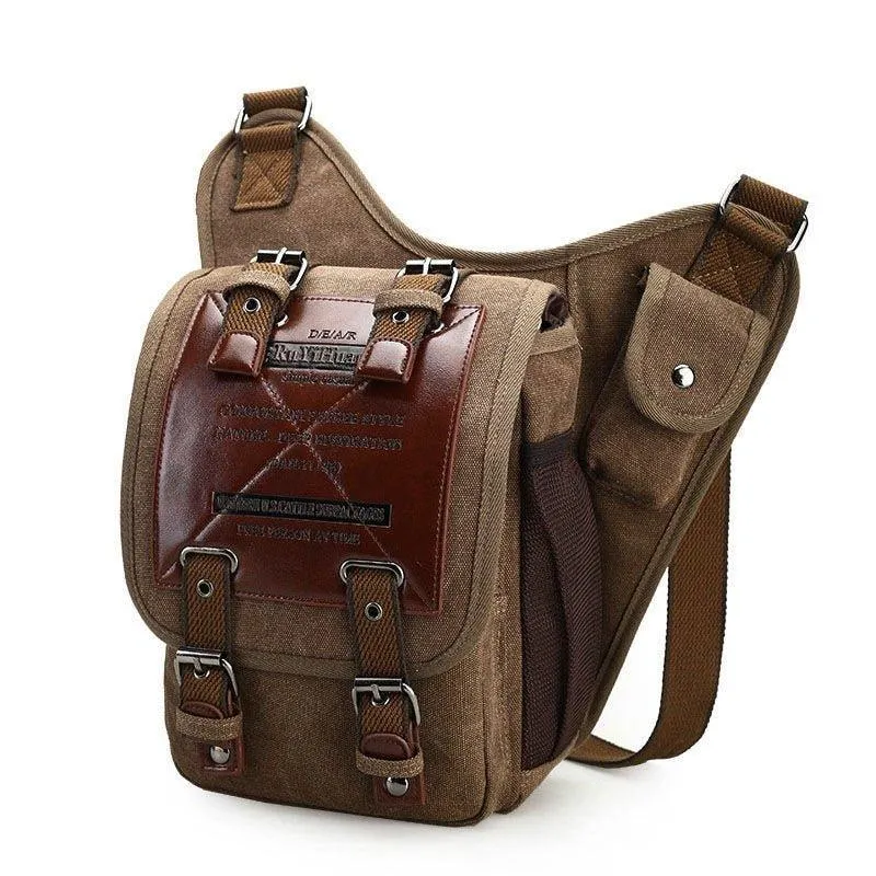 Vintage Canvas Shoulder Molle Messenger Bag