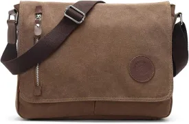 Vintage Men's Canvas Messenger Bag Laptop Shoulder Satchel Crossbody Bag