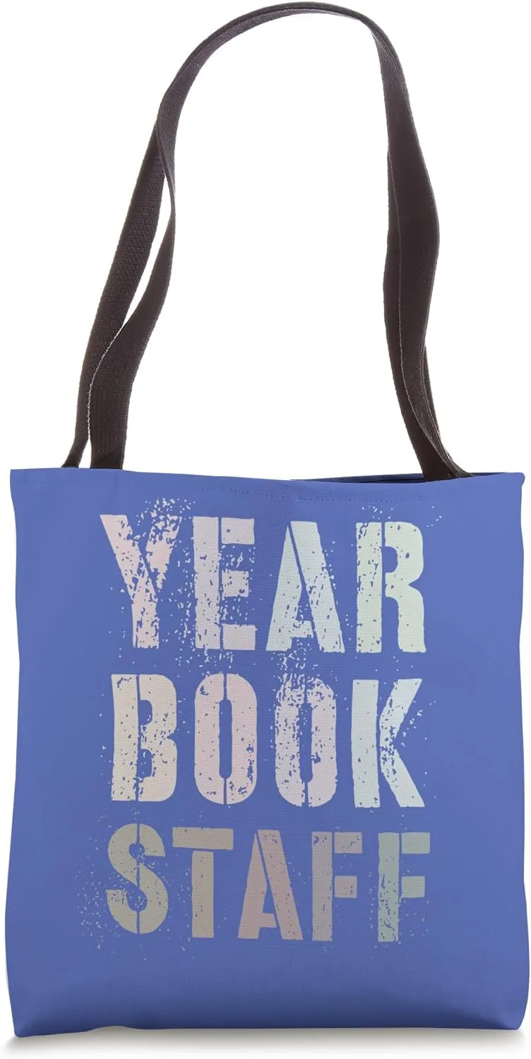Vintage YEARBOOK STAFF School Literary Club Publication Edit Tote Bag