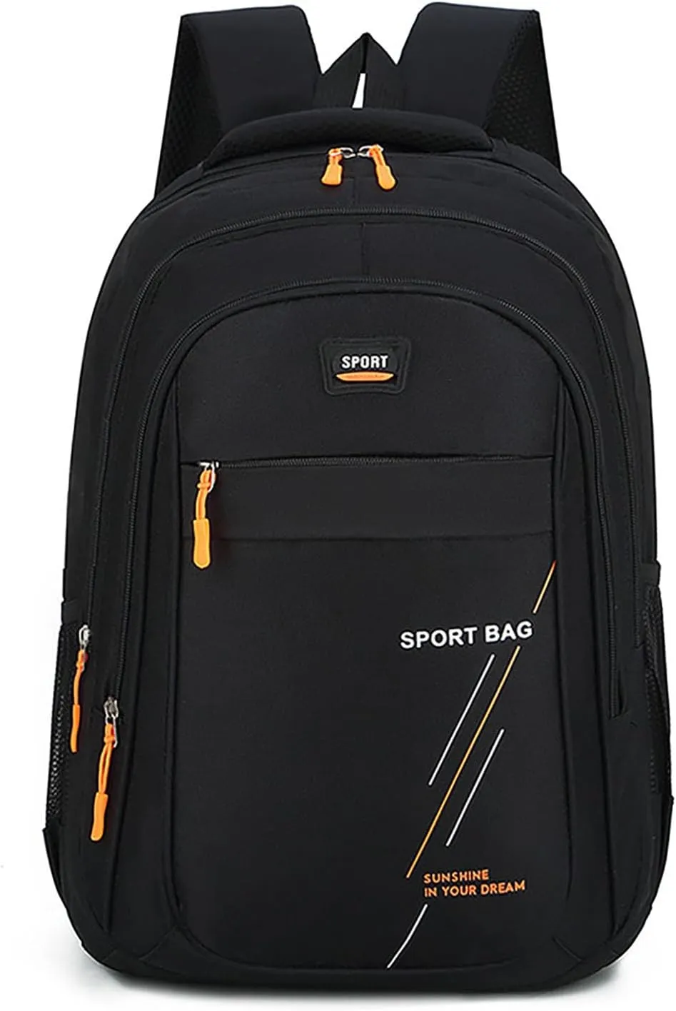 Waterproof Travel Backpack for Outdoor, Large Capacity Laptop Backpack Fits 15.6-Inch Devices (Black)