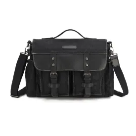 Waxed Canvas Satchel Bag for Men