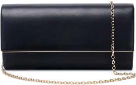Women Evening Bag Vegan Leather Clutch Purse Shoulder Crossbody Envelope Bag for Party Wedding Prom Bridal