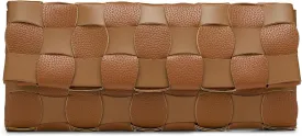 Woven Evening Clutch Purses for Women, PU Crossbody Shoulder Purse Handbag for Evening, Formal Events, Wedding, Party