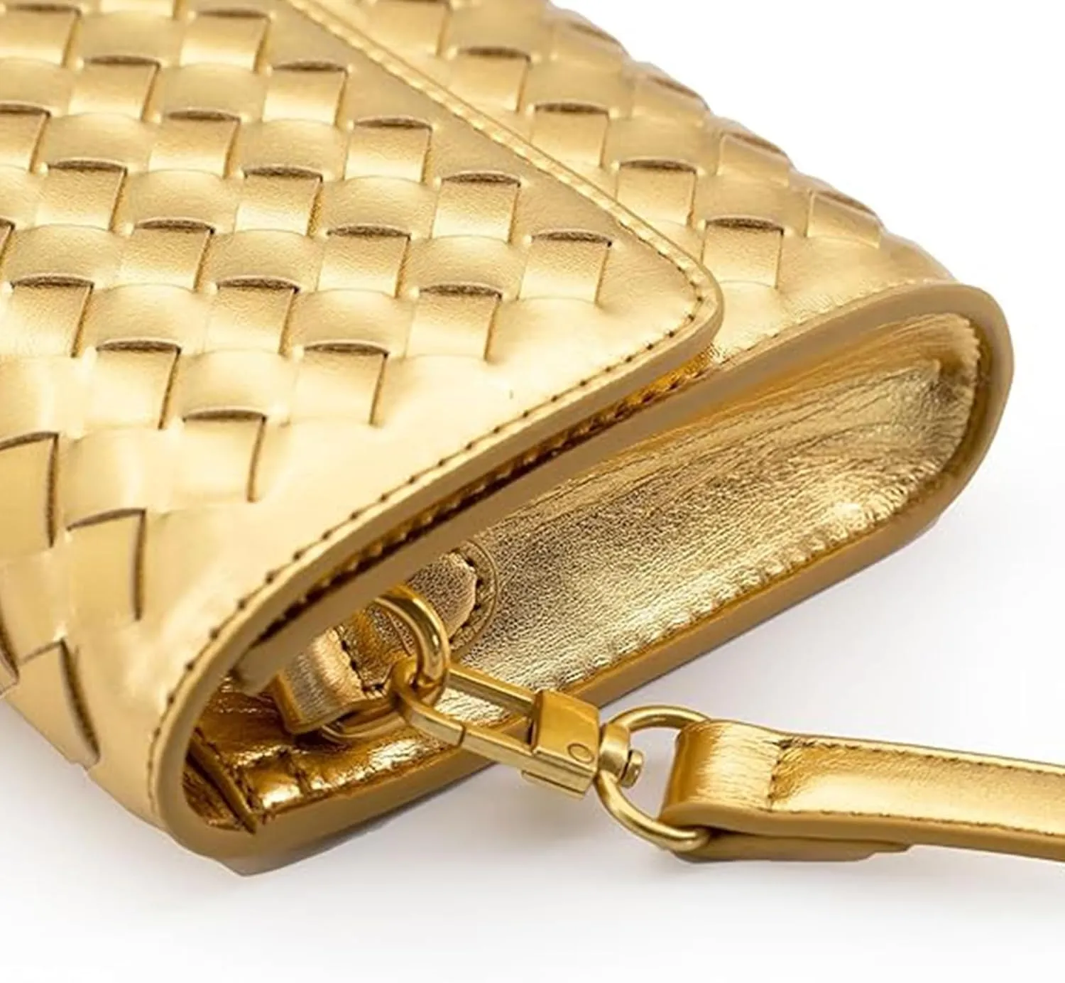 Woven Evening Clutch Purses Shoulder Handbag Crossbody Bags with Adjustable Shoulder Strap Trendy Handmade