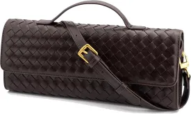 Woven Evening Clutch Purses Shoulder Handbag Crossbody Bags with Adjustable Shoulder Strap Trendy Handmade