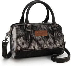 Wrangler Cowhide Crossbody Bags for Women Western Designer Top-handle Handbags