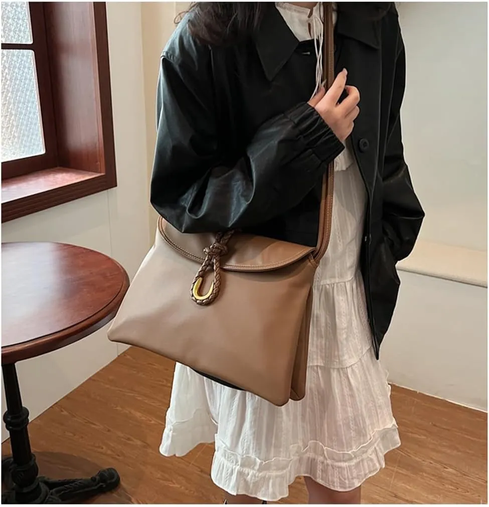 YP Crossbody Bags for Women Vegan Leather Medium Crossbody Purse Trendy Shoulder Handbags
