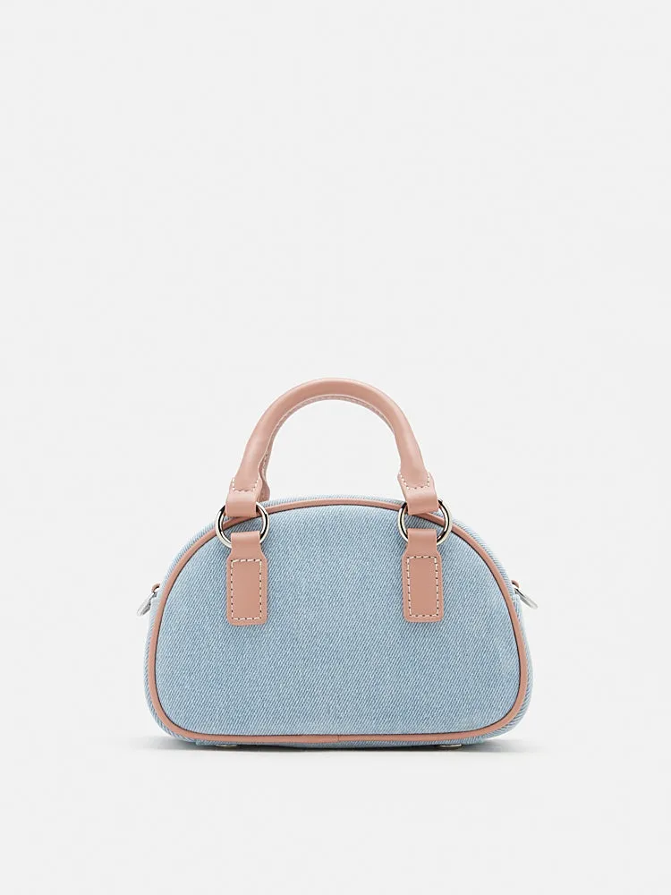 Yvonne Denim Top Handle Bag