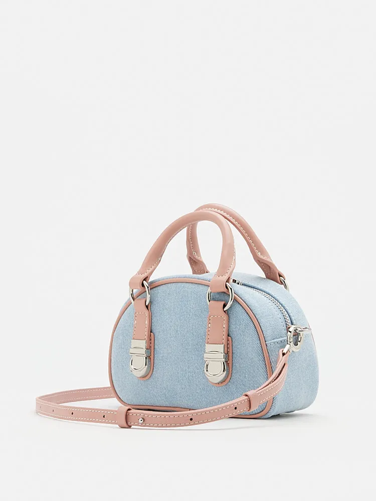 Yvonne Denim Top Handle Bag
