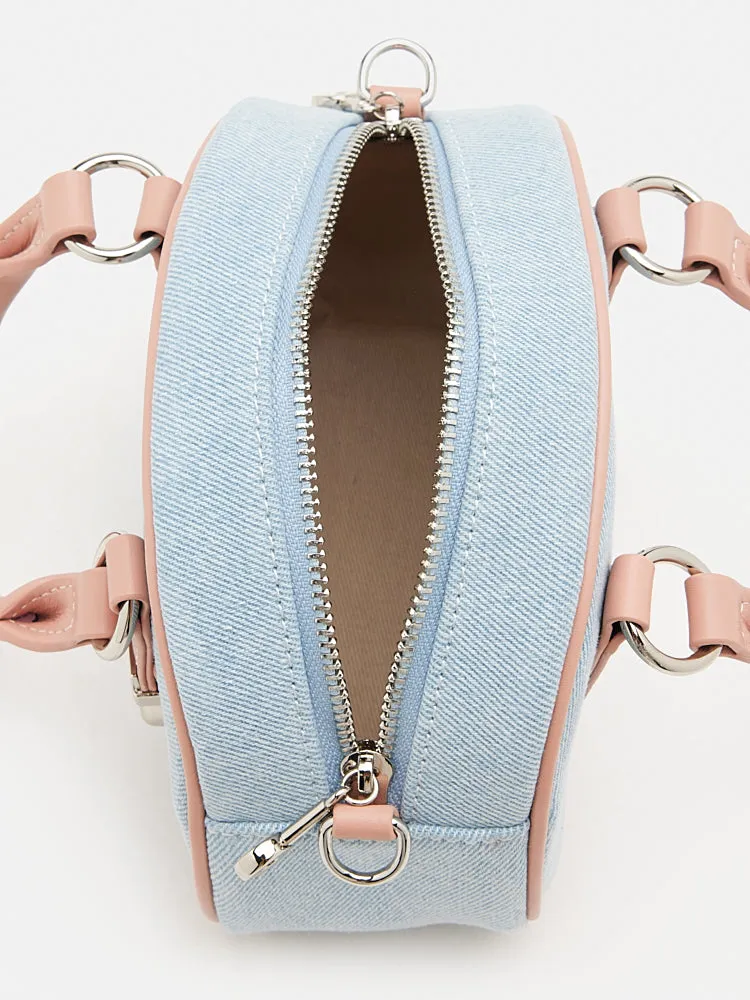 Yvonne Denim Top Handle Bag