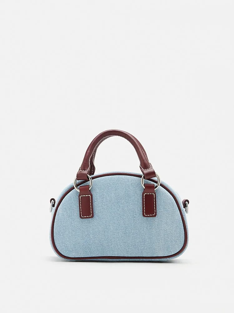 Yvonne Denim Top Handle Bag