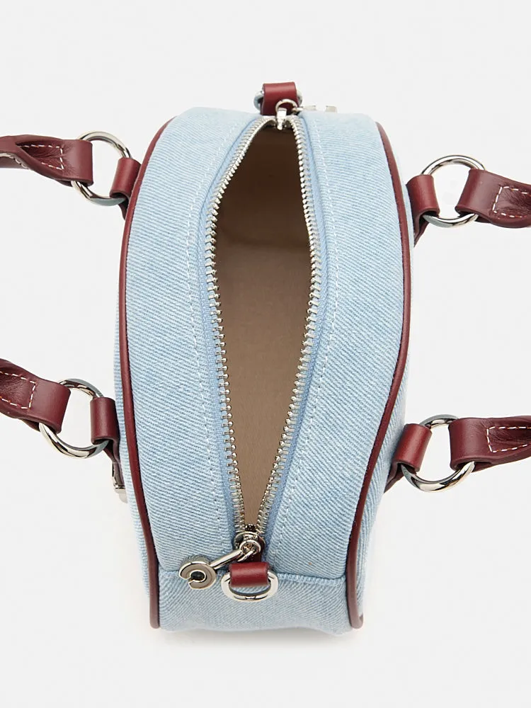 Yvonne Denim Top Handle Bag